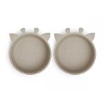 NUUROO szilikon mélytányér 2db- krém