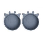 NUUROO szilikon mélytányér 2db- óceán kék