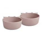 NUUROO szilikon mélytányér 2db- rózsa