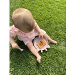 NUUROO szilikon 4 részes étkészlet- rózsa zsiráf