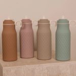 Nuuroo Isa szilikon ivópalack 400ml- Csokoládé