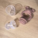 Nuuroo Lauge szilikon etetőcumi- rózsa