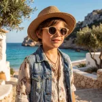 Olivio & Co polarizált napszemüveg 5-12 év - Sand beige