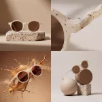 Olivio & Co polarizált napszemüveg 5-12 év - Vanilla brownie