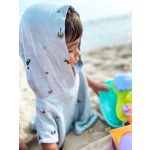 Petu Petu Muszlin poncsó kapucnival- Dínós(3-4év)