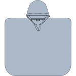 Petu Petu Muszlin poncsó kapucnival- Kék(1-2év)