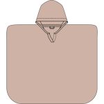 Petu Petu Muszlin poncsó kapucnival-Rózsa(3-4év)