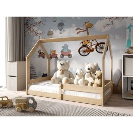 Házikó ágy Pola 160cm- Natúr
