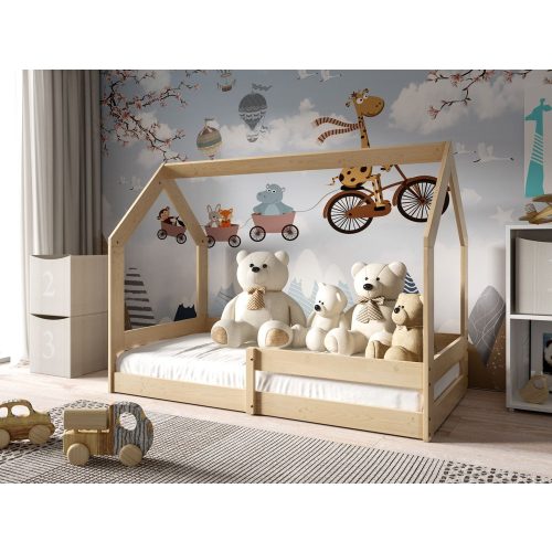 Házikó ágy Pola 160cm- Natúr