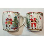 2 db PORCELÁNBÖGRE 0,35L DOBOZBAN - Joyful Santa