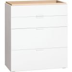 Raktáron-VOX 4You 4 fiókos komód - Fehér