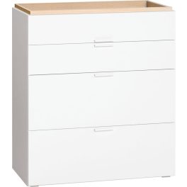 Raktáron-VOX 4You 4 fiókos komód - Fehér