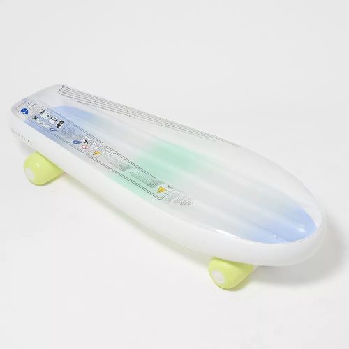 SUNNYLIFE FELFÚJHATÓ MATRAC - THE SEA KIDS SKATEBOARD BLUE-LIME