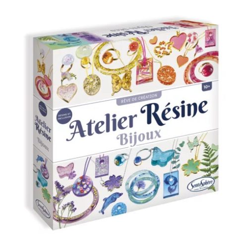 Gyantás ékszerkészítő flitterrel, csillámmal, kreatív készlet - Sentosphere SA837