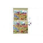 2 az 1-ben mágneses puzzle és megfigyelő játék, Dinoszauruszok Scratch Europe