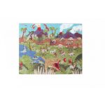 2 az 1-ben mágneses puzzle és megfigyelő játék, Dinoszauruszok Scratch Europe