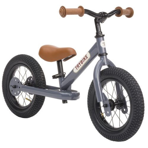 Trybike steel futóbicikli, grey, szürke