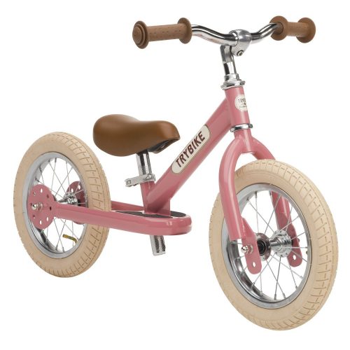 Trybike steel futóbicikli, vintage pink, vintage rózsaszín