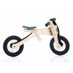  Trybike Wood, futóbicikli 4 in 1 blue, türkiz