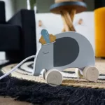 Tryco - Fa játék húzható elefánt