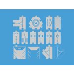 Waytoplay karton autópálya 14 db-os KIFUTÓPÁLYA (Runway)