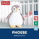 Zazu – Phoebe Babanyugtató Plüsspingvin Éjjeli Fénnyel És Hangrögzítővel