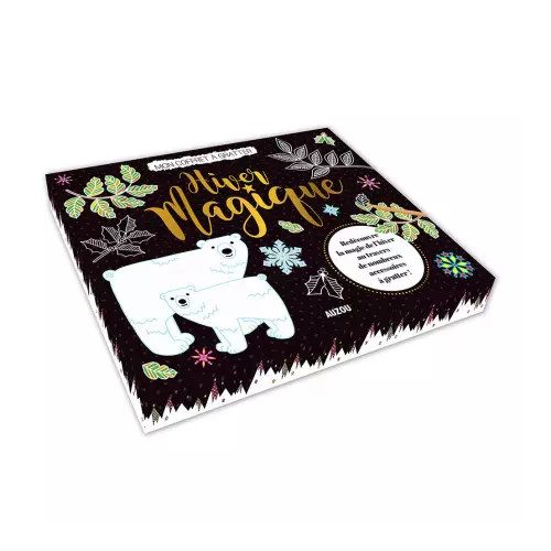 Auzou - Téli varázslat kaparós kreatív szett