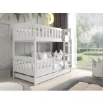 Meblomal emeletes házikó ágy Lila 160 Fehér