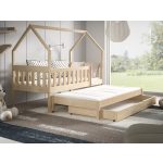 Meblomal házikó ágy Maja 160 Natúr