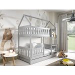 Meblomal emeletes házikó ágy Zuzia 160 Szürke