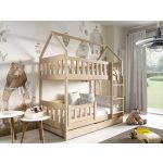 Meblomal emeletes házikó ágy Zuzia 160 Natúr