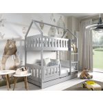 Meblomal emeletes házikó ágy Zuzia 190 Szürke