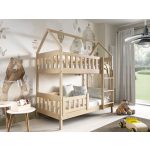Meblomal emeletes házikó ágy Zuzia 190 Natúr