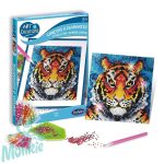 Ékköves vászonkép készítő szett, tigris, Sentosphere SA2027